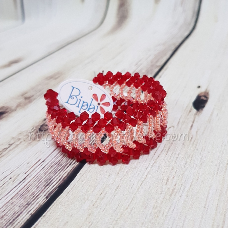 Vòng tay pha lê Swarovski đỏ