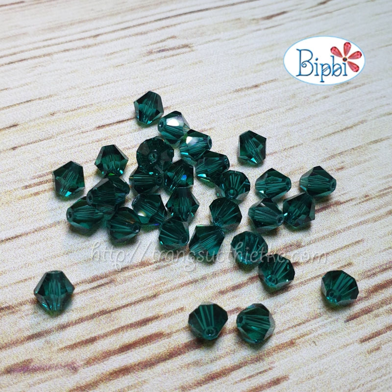 Pha lê Tiệp 5301 6mm màu emerald