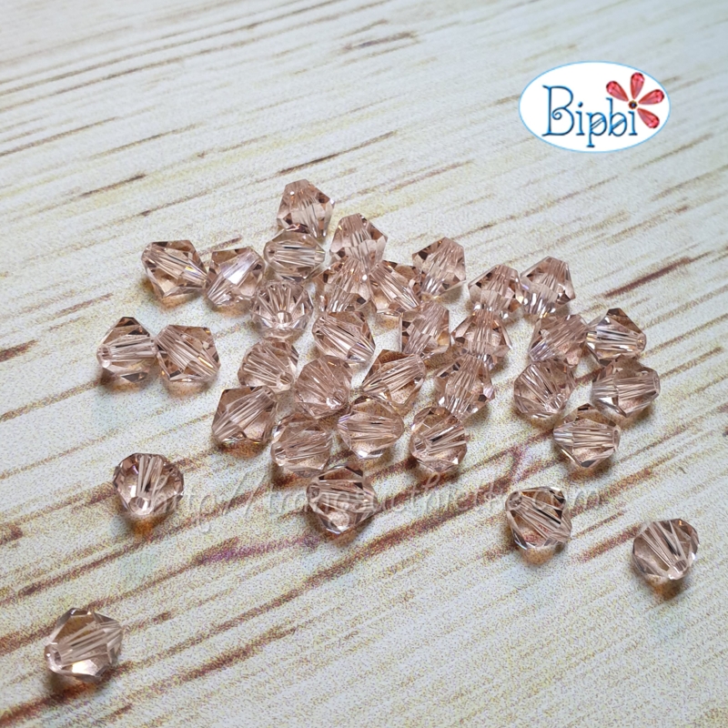 Pha lê Tiệp 5301 6mm màu rosaline
