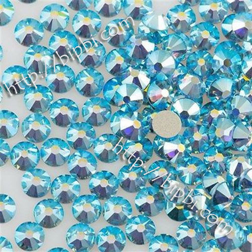 PL2058- Aqua AB - Pha lê dán màu aquamarine AB