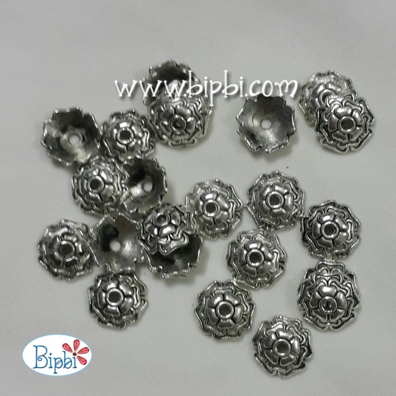 PL 134 - Mũ hoa bạc bali size 9mm