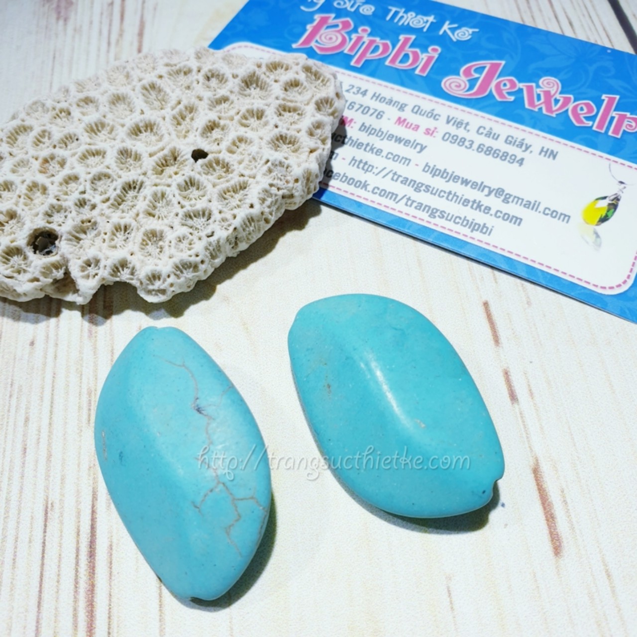 ST 39 - Đá turquoise hình chiếc lá