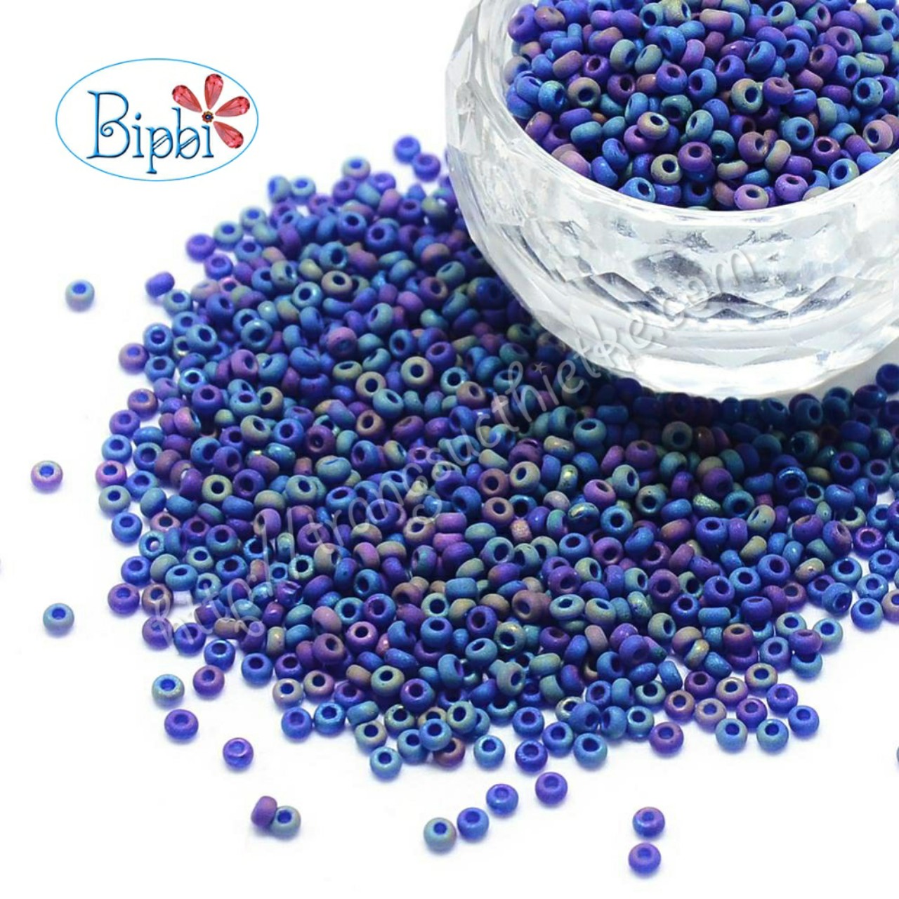 Cườm Tiệp Preciosa xanh biển mờ xà cừ
