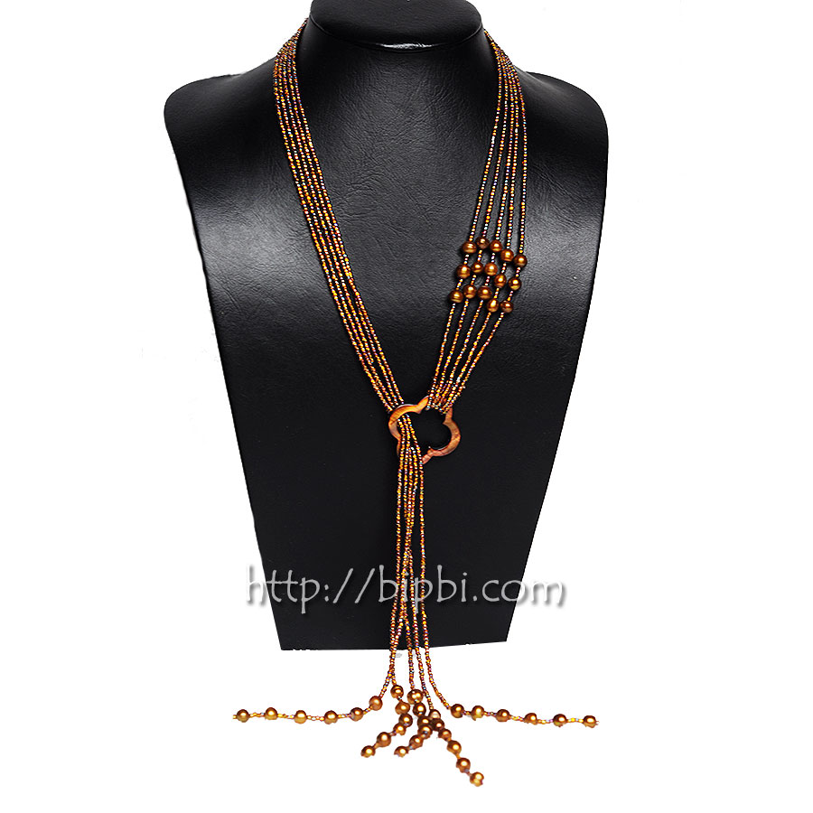 VCT 133 - Vòng cổ ngọc trai hạt cườm