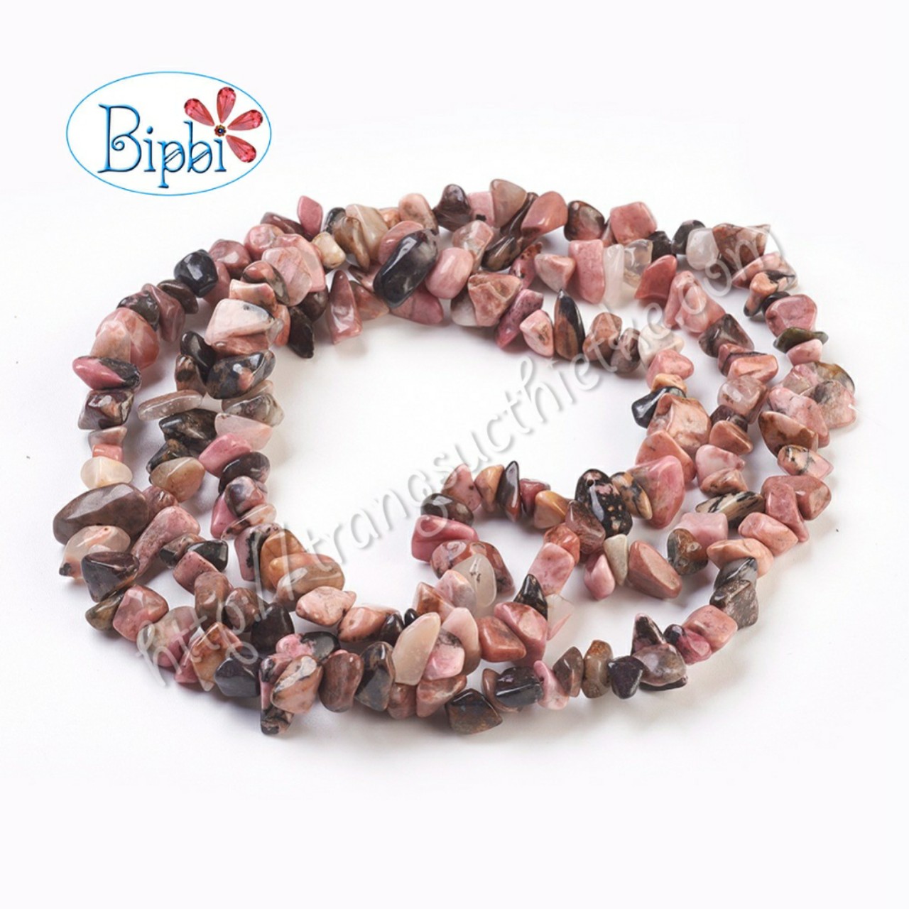 Đá vụn rhodonite mài thô