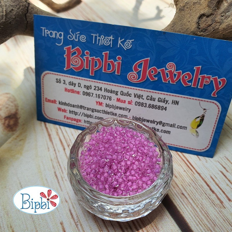 GP 025 - Cườm Preciosa (cườm Tiệp) màu hồng tím inside color
