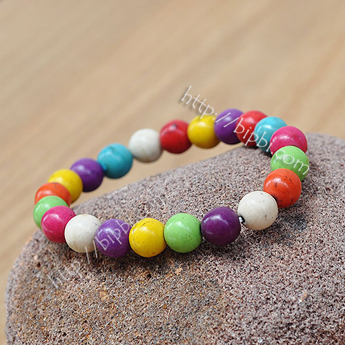 VTD 759 - Vòng tay đá turquoise công nghiệp