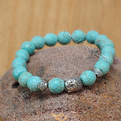 VTD 800 - Vòng tay turquoise mặt Phật