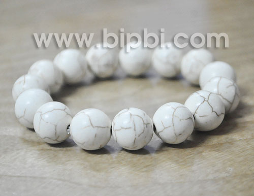 VTD 319 - Vòng tay đá howlite (nam)