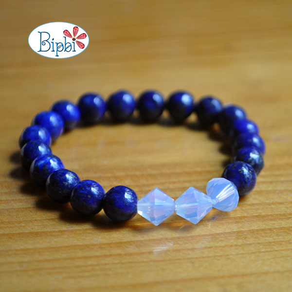 VTD 747 - Vòng tay lapis lazuli mix pha lê