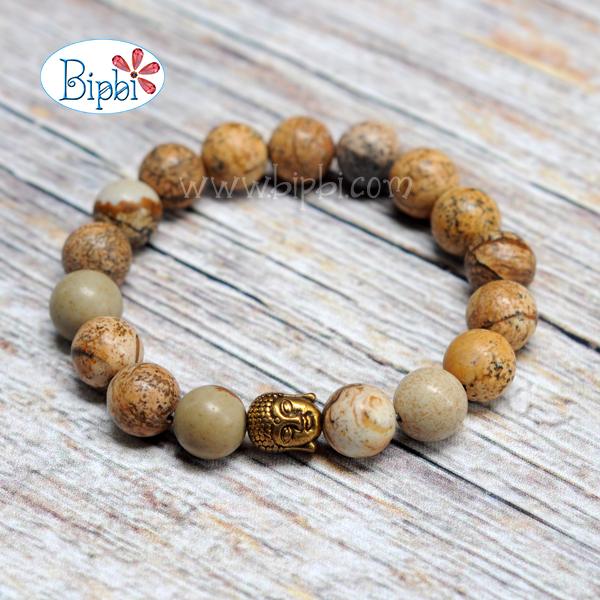 VTD 832 - Vòng tay đá picture jasper
