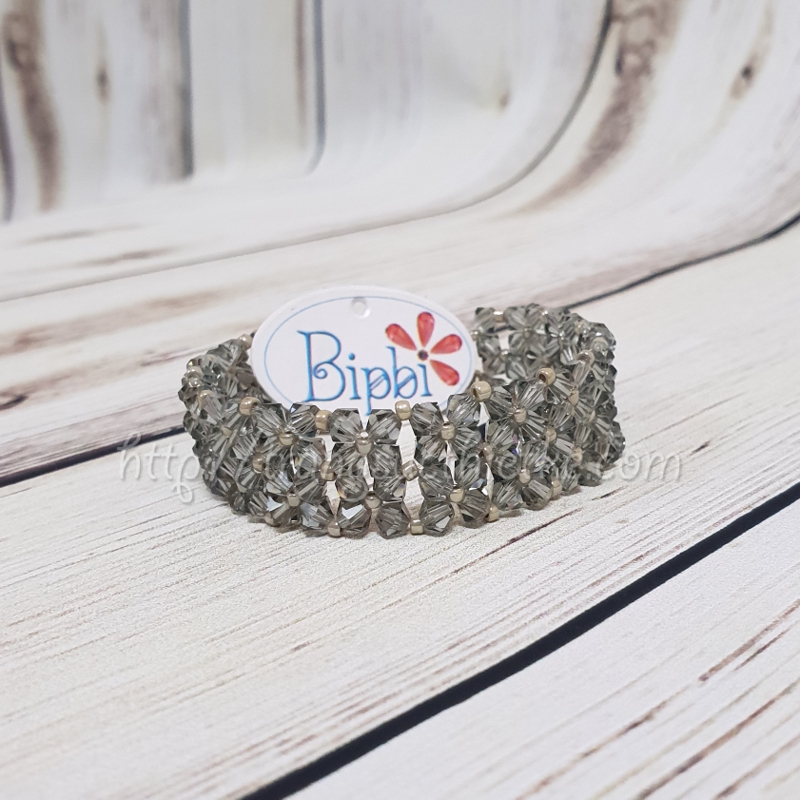 Vòng tay pha lê Swarovski màu khói