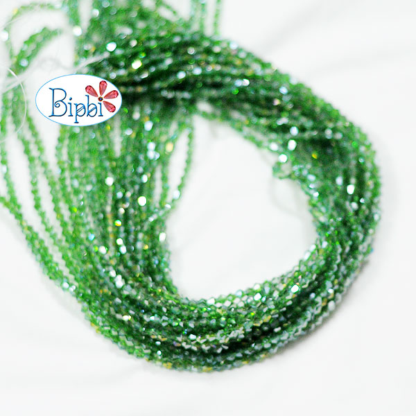 PLTQ - 5301 - DarkGreen - Pha lê TQ xanh lá đậm 4mm