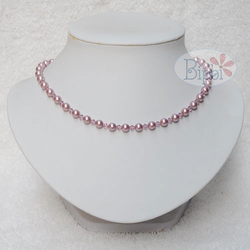 VCT 153 - Vòng cổ ngọc trai pha lê Swarovski
