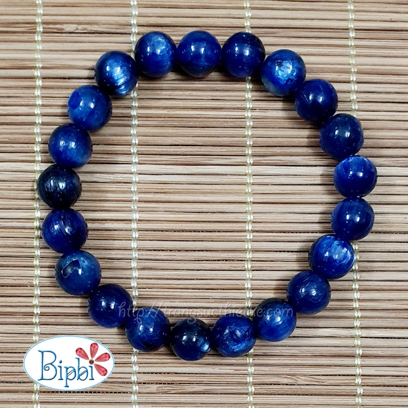Vòng tay đá kyanite mắt mèo