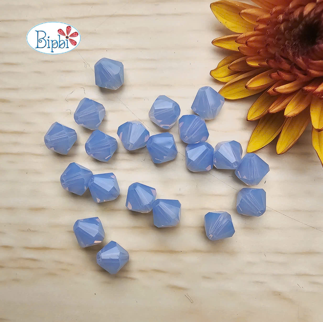 Pha lê Preciosa 6mm xanh air blue opal