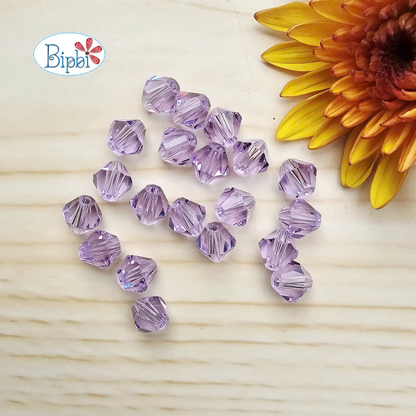 Pha lê Preciosa 6mm màu tím violet