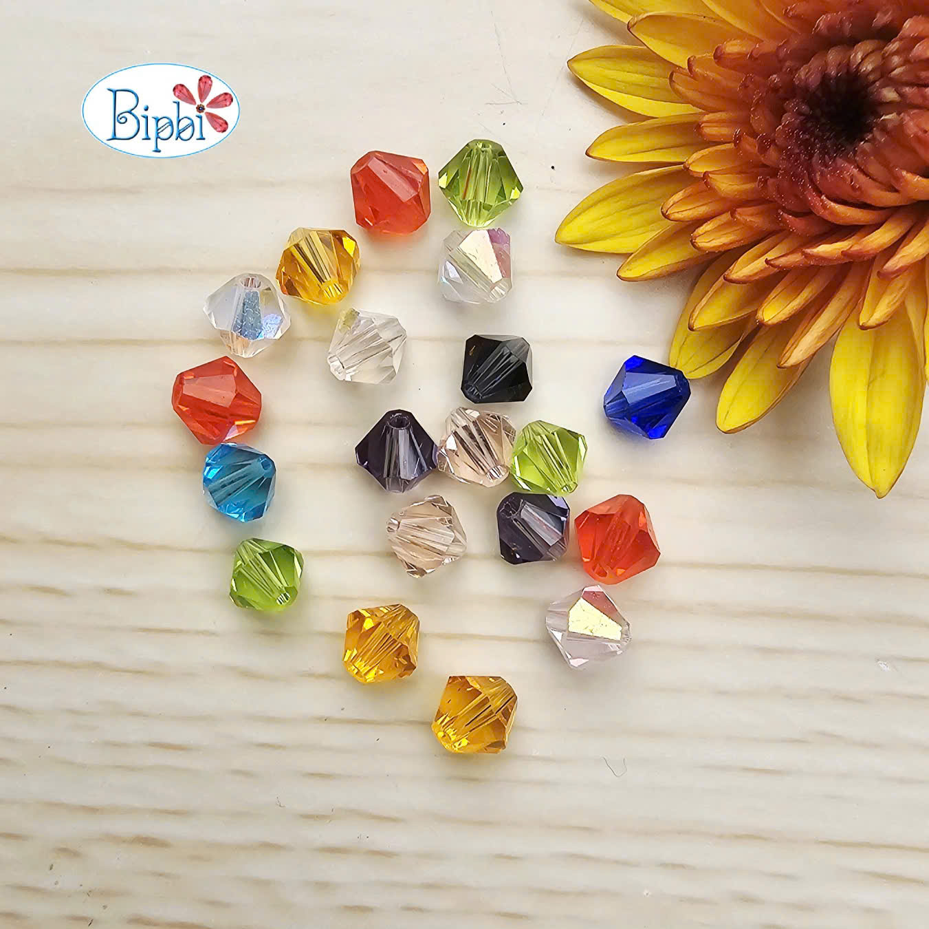 Pha lê Preciosa 6mm mix màu ngẫu nhiên