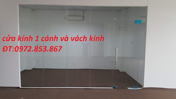THI CÔNG CỬA KÍNH MỞ 2 CÁNH VÀ CỬA 1 CÁNH
