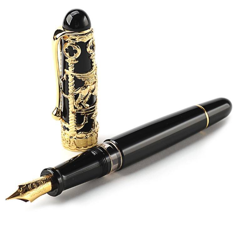 Bút cao cấp Aurora Limited Edition Venezia Black Gold Plated