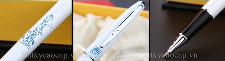 Chi tiết thiết kế bút dạ bi cao cấp Picasso PS-606 màu trắng​