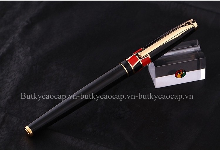Bút dạ bi cao cấp PS-923RG thân đen cài vàng
