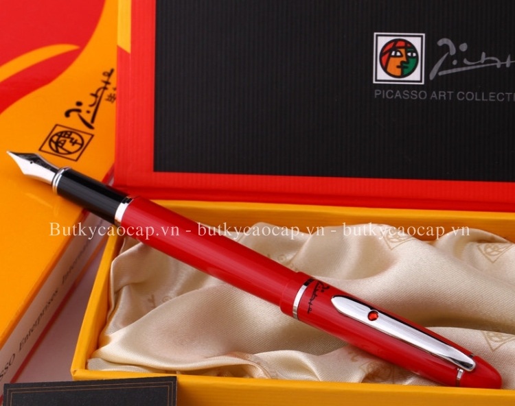 Bút máy cao cấp Picasso PS-608 màu đỏ