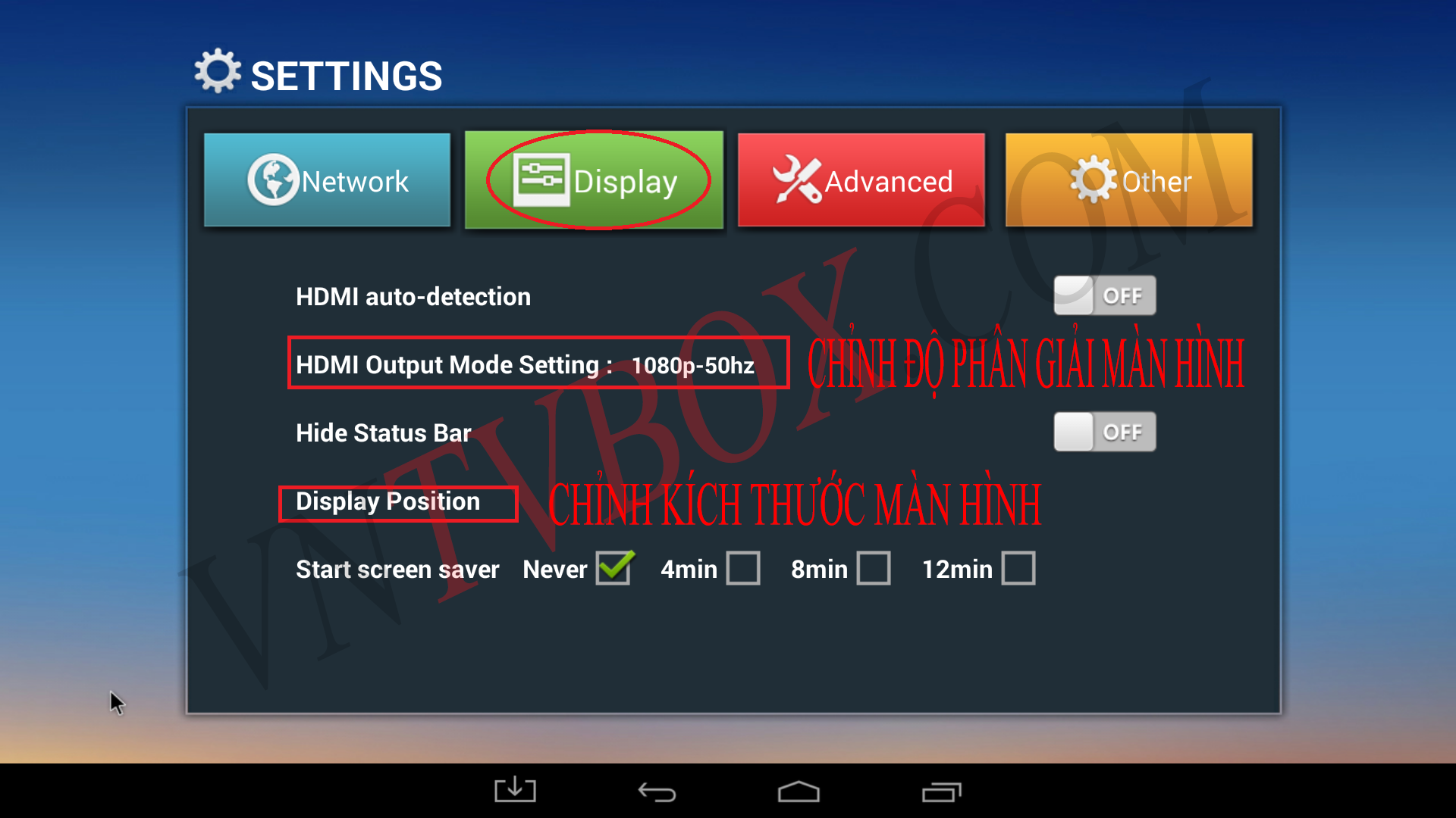 Hướng Dẫn Chỉnh Độ Phân Giải Và Kích Thước Màn Hình Khi Sử Dụng Android Tv Box