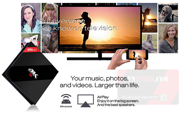 Alfawise TV Box H96 Pro Plus Ram 3GB ROM 32G thách thức siêu phẩm 2017