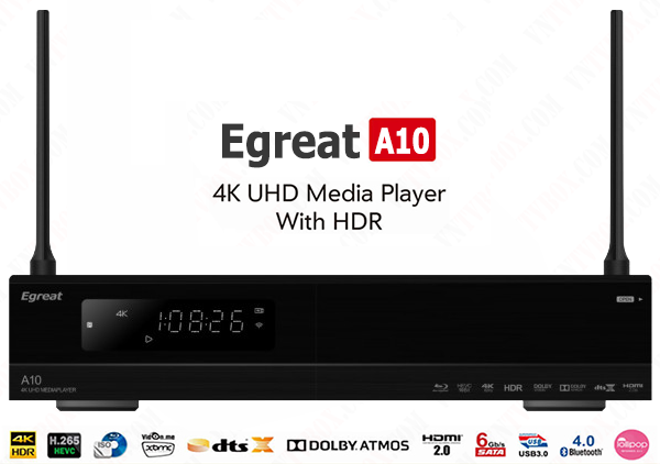 Android tv box Egreat A10 chơi full Hi-End 4K Bluray trên cả tuyệt vời
