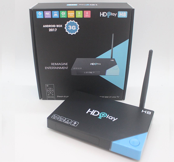 Android TV Box HDPlay H8 thương hiệu Việt Nam 3GB Ram CPU 8 nhân 2017