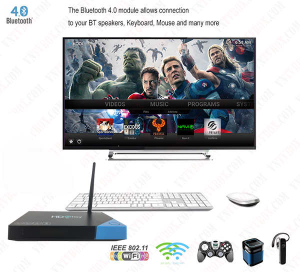 Android TV Box HDPlay H8 thương hiệu Việt Nam 3GB Ram CPU 8 nhân 2017