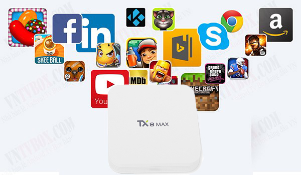 Android TV Box TX8 MAX Amlogic S912 Ram 3GB Rom 16GB mạnh mẽ bình dân