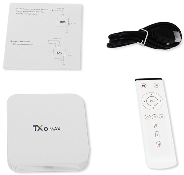 Android TV Box TX8 MAX Amlogic S912 Ram 3GB Rom 16GB mạnh mẽ bình dân