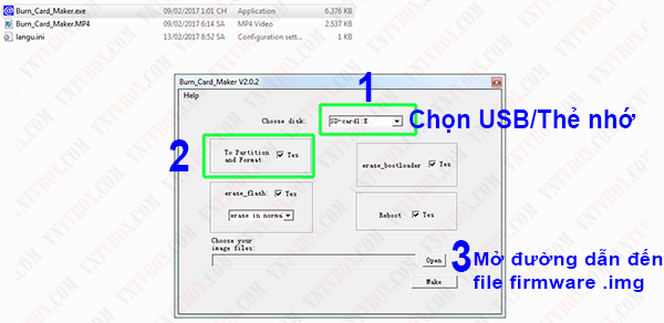 Cách flash firmware bằng usb thẻ nhớ để nâng cấp hệ thống (tất cả box)