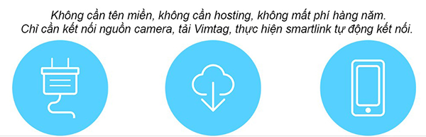 Camera Wifi quan sát Vimtag CM1 nhỏ gọn ghi hình chuẩn đàm thoại tốt