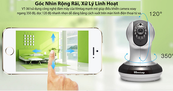 Camera Wifi quan sát Vimtag VT-361 sản phẩm bán chạy nhất thế giới