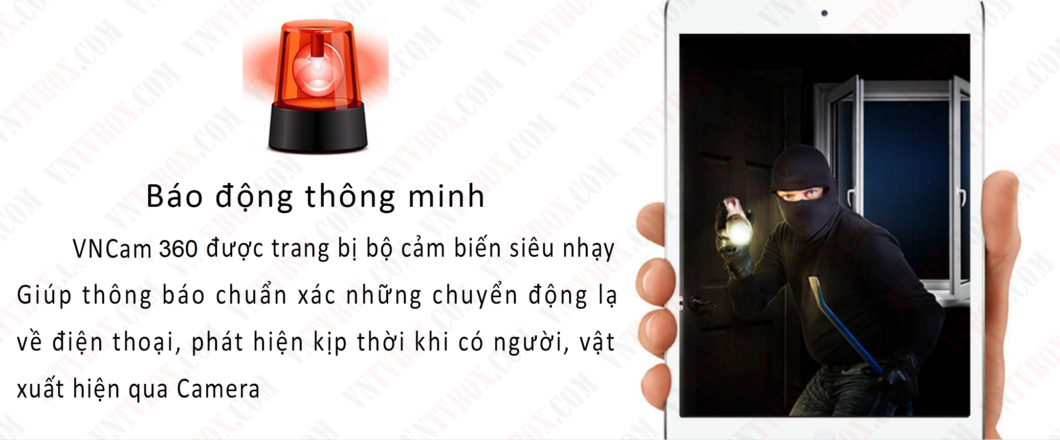 Camera Wifi quan sát VNCam360 nổi bật về sự ổn định
