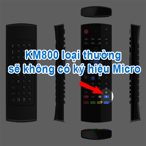 Chuột bay hỗ trợ tìm kiếm giọng nói KM800V nhanh - nhạy - tiết kiệm pin