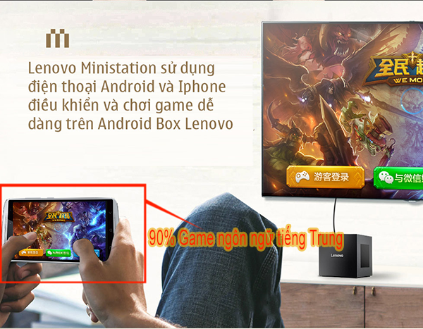 Đánh giá nhận xét Lenovo Ministation VXC10: TV Box kiêm máy chơi game