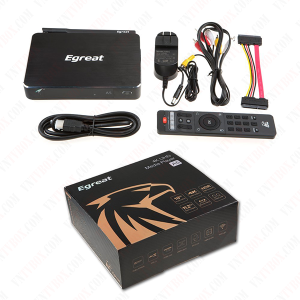 Egreat A5 android tv box chuyên 4K Ultra HD Blu-ray CPU Hi3798C V200