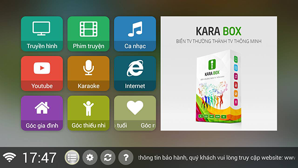 Karabox K1pro hát rất đã, xem TV mượt, kho phim khổng lồ, có bluetooth