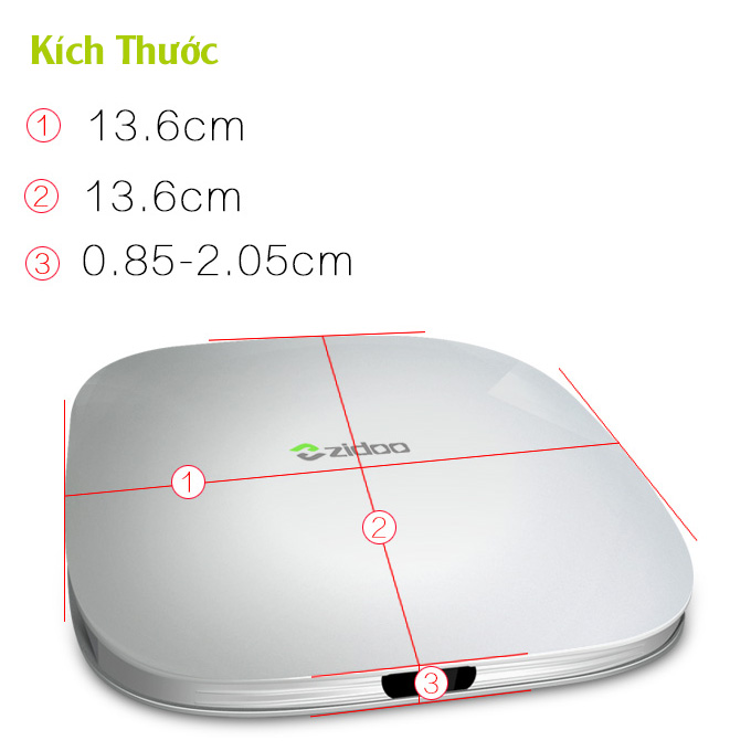 ZIDOO X5 dùng chip Amlogic S905 Android 5.1 Lollipop Quad Core