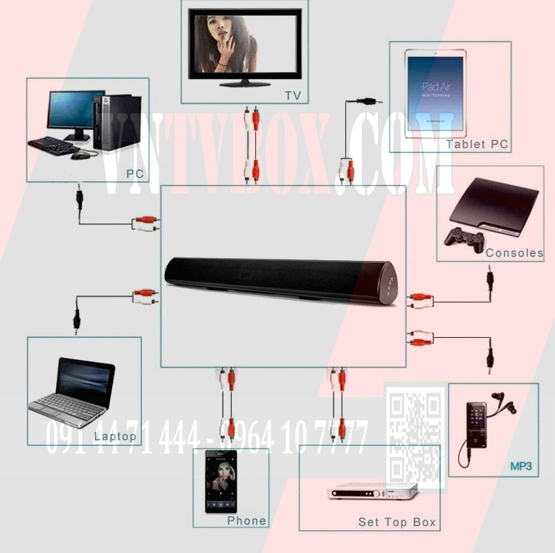 Loa Sound Bar âm thanh 5.1 SB-V2 cao cấp