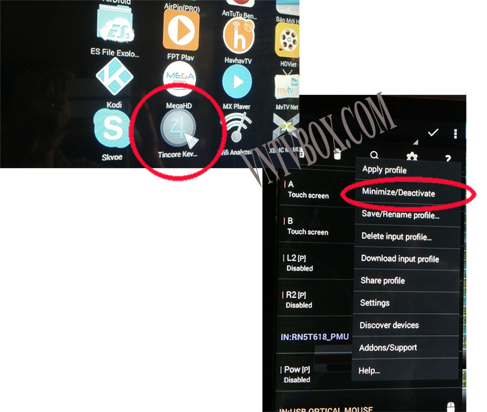 Map phím gamepad để chơi game trên Android TV Box