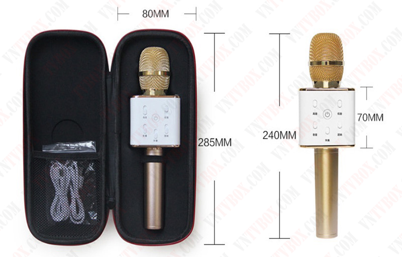 Micro Karaoke TUXUN Q7 tích hợp loa chuẩn âm thanh cực rõ