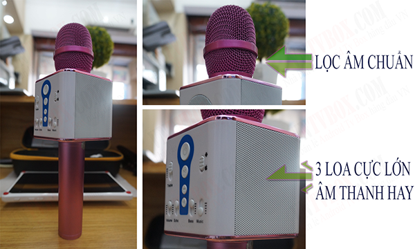 Micro Karaoke kèm Loa Bluetooth MAILIAN M1 3 LOA âm thanh lớn và hay