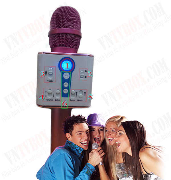 Micro Karaoke kèm Loa Bluetooth MAILIAN M1 3 LOA âm thanh lớn và hay