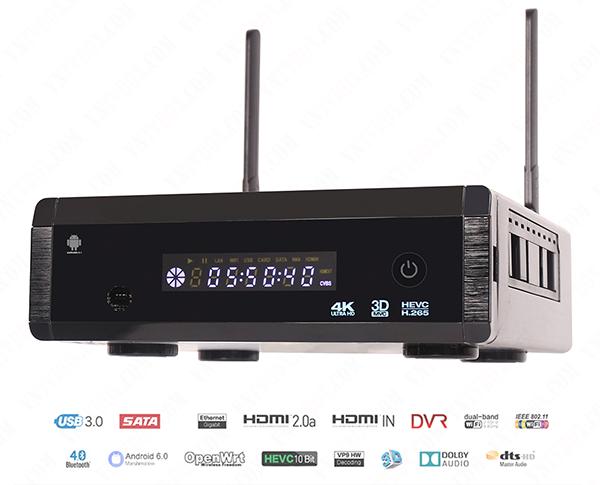 Realtek RTD 1295 đầu HD chuyên nghiệp chơi 4K 3D chuyên ổ cứng SATA