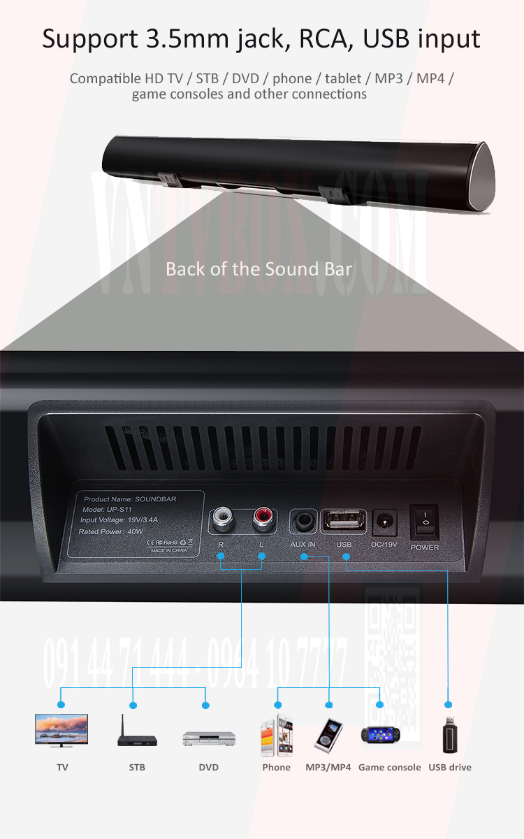 Loa Sound Bar âm thanh 5.1 SB-V5